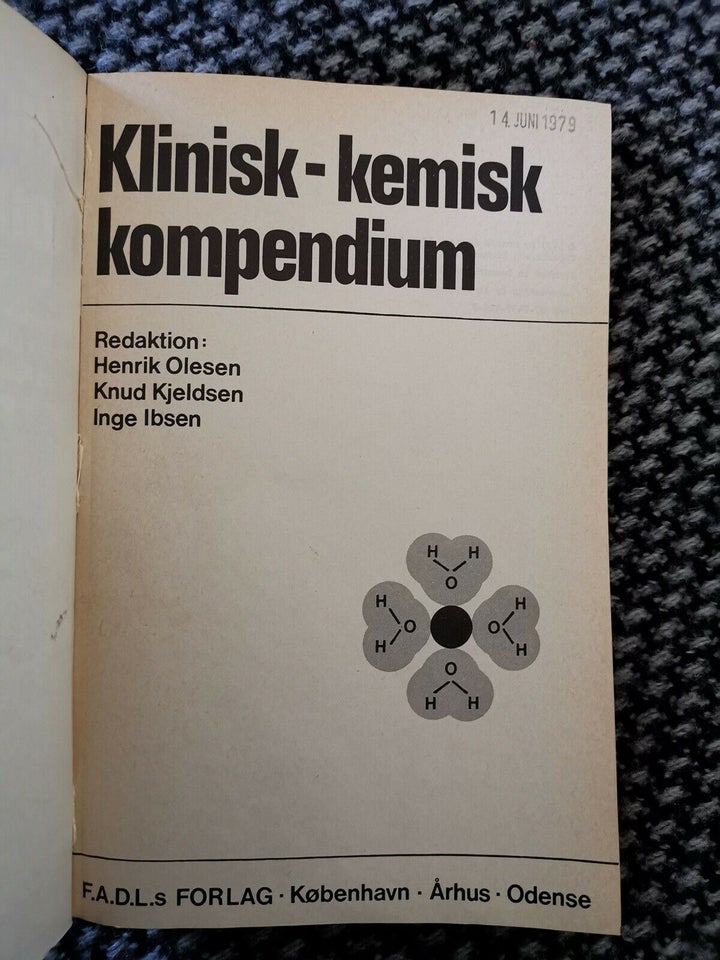 KLINISK-KEMISK KOMPENDIUM, Henrik Olesen, Knud Kjeldsen