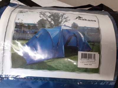 Telt, Helt nyt familie telt til 4 personer sælges. 
Der er 2 kabiner i teltet og opholdsrum i midten
