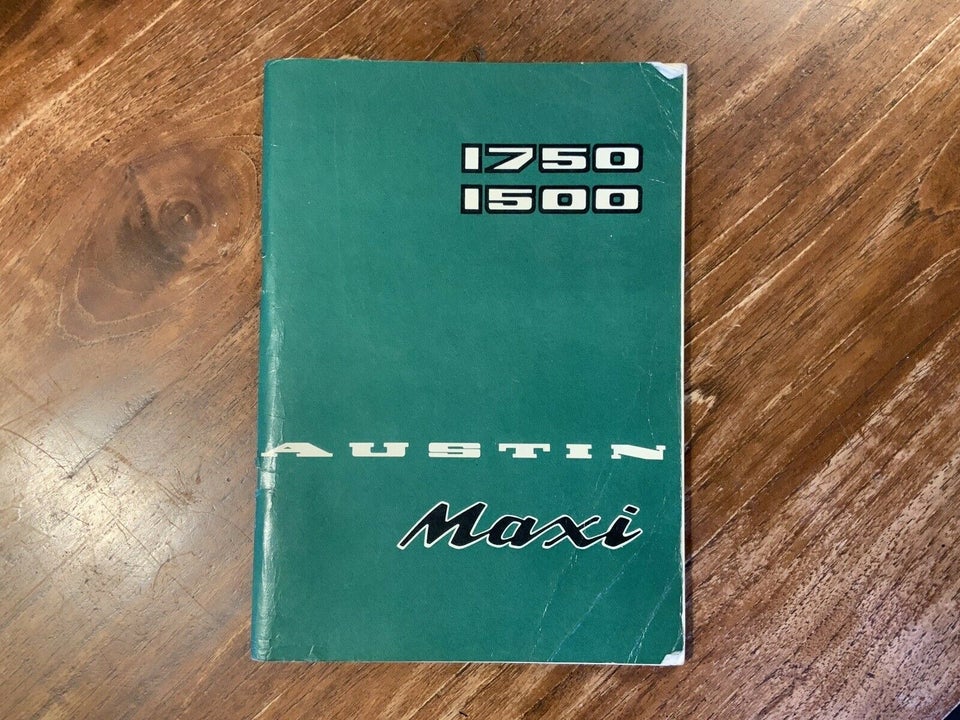 Instruktionsbog og serviceshæfte, Austin Maxi 1750 og 1500