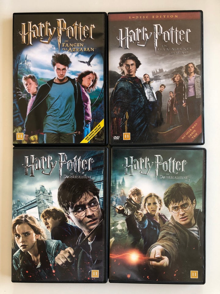 Harry Potter - alle 8 film, DVD, eventyr