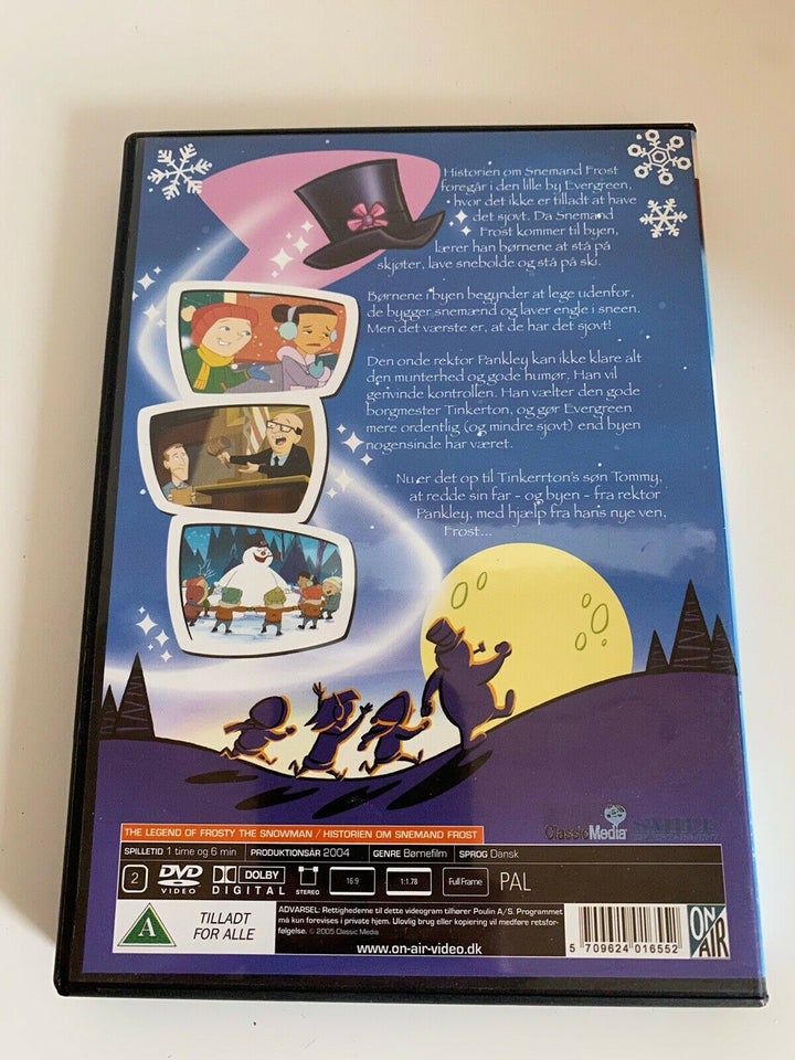 Historien om snemanden Frost, DVD, tegnefilm