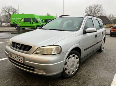 Opel Astra, 1,6 Comfort, Benzin, 2004, km 250000, grå, træk, aircondition, ABS, airbag, 5-dørs, st. 