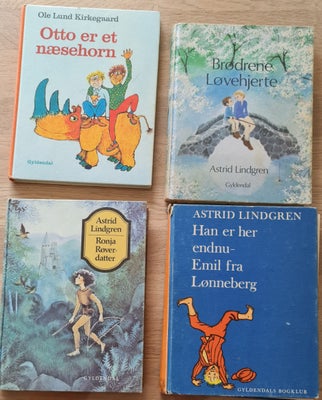 Vintage børnebøger, flere titler, Bla. Astrid Lindgren, Ole Lund Kirkegaard osv., 

NYT: Kan sendes 