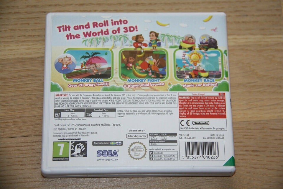 Super Monkey Ball 3D, Nintendo 3DS