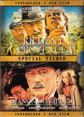 Kilden i Provence / Manon og kilden (2-pack), instruktør Claude Berri, DVD, drama, Meget velholdt ud