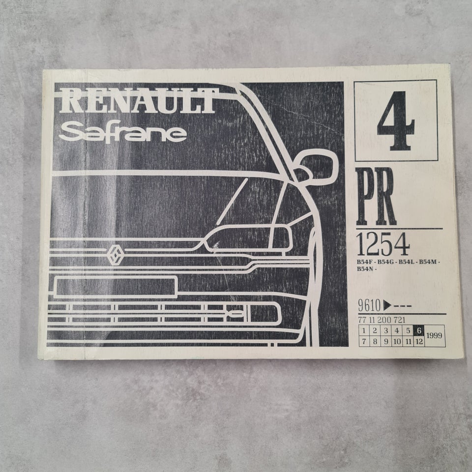 Reservedels katalog, Renault Safrane