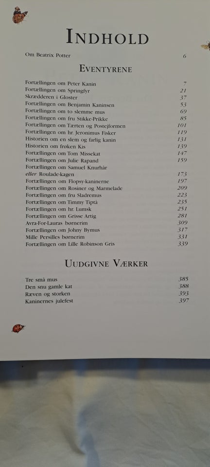 De samlede eventyr Peter Kanin og hans Venner, BEATRIX