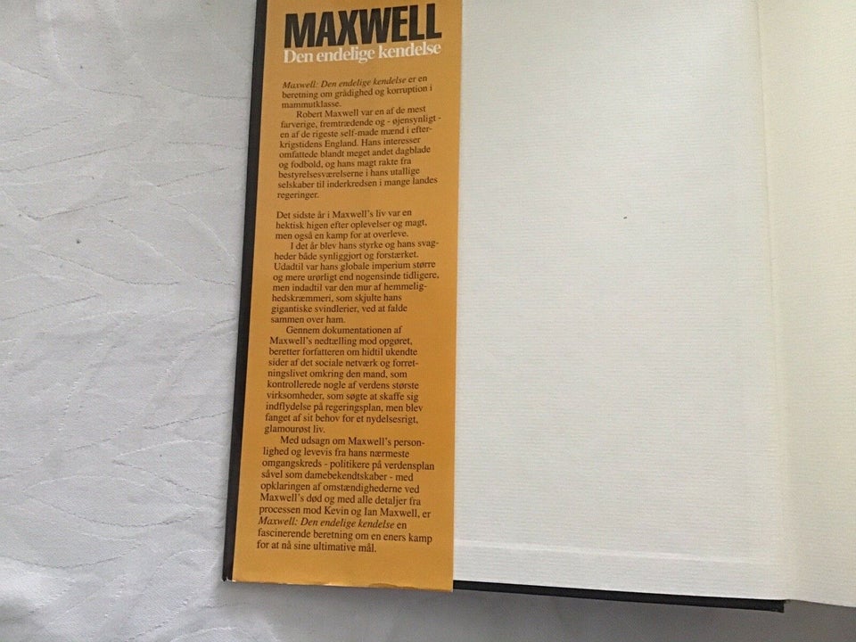 Maxwell den endelige kendelse, Tom Bower, genre: anden