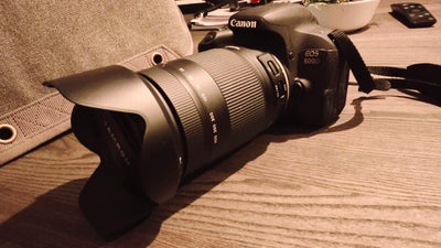 Canon, Eos 800D, spejlrefleks, 24,2 megapixels, 18 x 400 x optisk zoom, Perfekt, Objektiver: 18 x 40