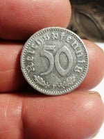 Vesteuropa, mønter, 50 pfennig