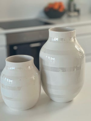Vase, 2xKähler Vaser, Kähler, 
2x pæne Kähler vaser 1x20cm og 1x30cm.