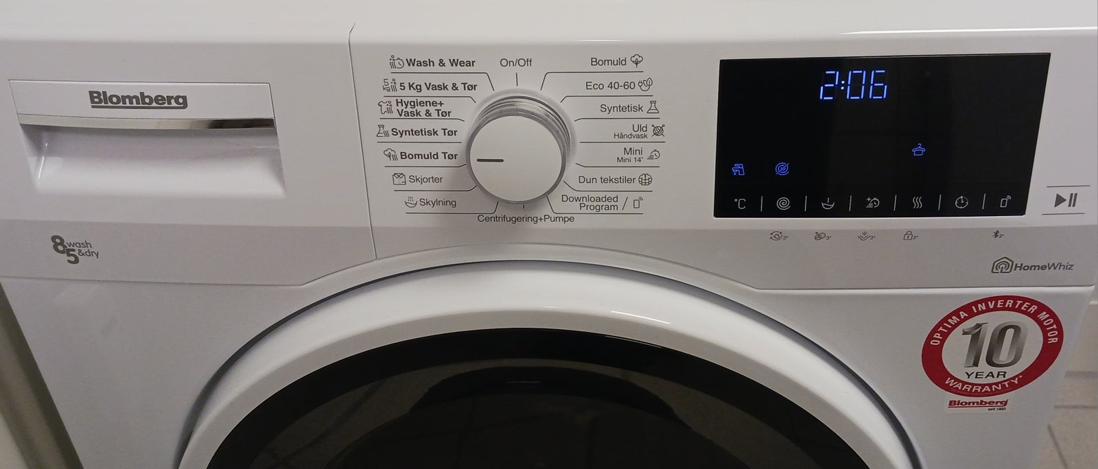 Blomberg vaskemaskine, bwg484w5, vaske/tørremaskine