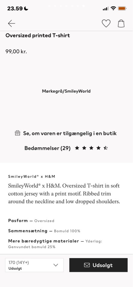 Sæt, T-shirt & cykelshorts, SmileyWorld x H&M