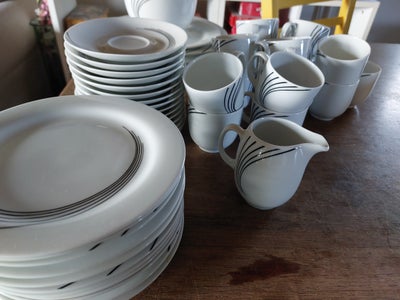Porcelæn, Flade tallerkener,  kaffe og underkop, kage talle, Bavaria Ellipse, Bavaria Ellipse 6 flad