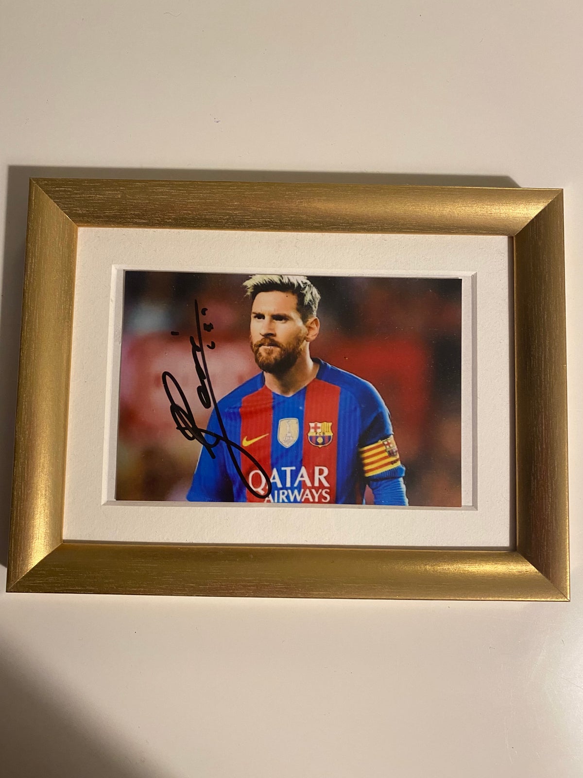 Fodboldtrøje, Fodbold autografer med Messi, Pelé og Henry
