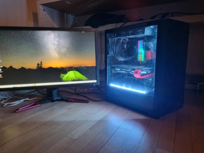 Selvbyg, 1080ti, i7 8700K, 32gb ram, Gamer PC, Super flot gamer PC sælges. 2000gb harddisk og 32gb r