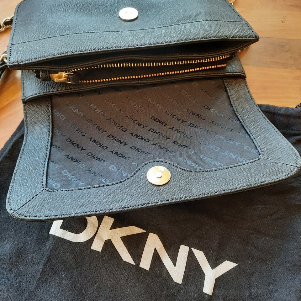 Skuldertaske, Donna Karan/DKNY, læder