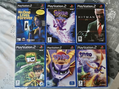 Blandede Playstation 2 Spil, PS2, 11 stk Playstation 2 spil sælges samlet til 500 kr + fragt, og der