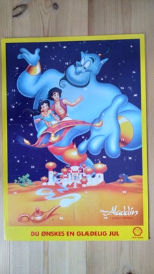 Andre samleobjekter, "RETRO".. Aladdin julekalender fra Shell fra 1993, Som ny... og uåbnet.. Rimeli