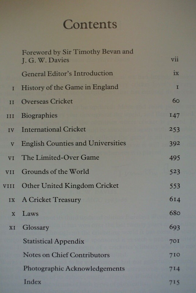 barclays world of cricket - the game from a-z . a , edited by