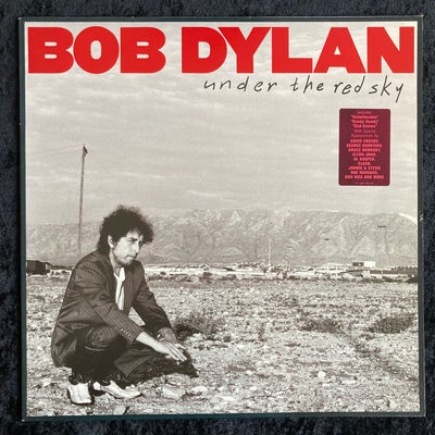 LP, Bob Dylan, Under The Red Sky, Studiealbum fra Bob Dylan udgivet i 1990, hvor han får besøg af no