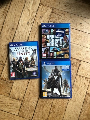 PS4 spil, PS4, action, Sælger et par gamle Playstation 4/ps4 spil. De virker alle fint. 
- Destiny 1