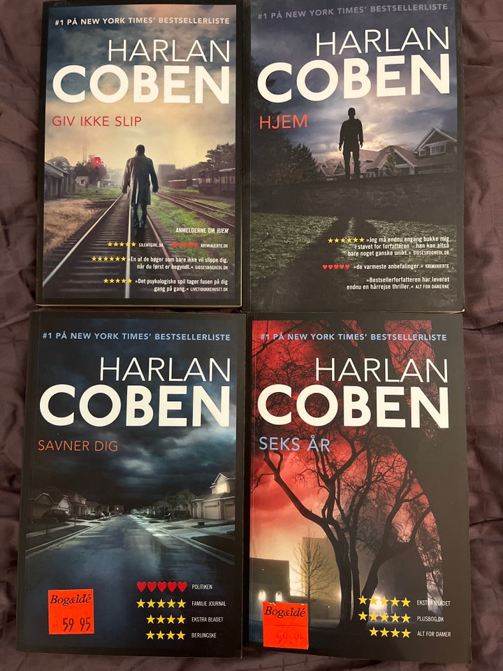 Blandet, Harlan Coben, genre: krimi og spænding