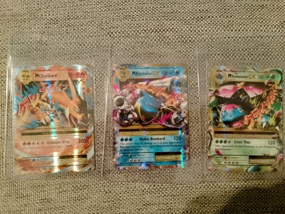 Samlekort, Pokemon XY Trio, Sælger denne fine trio af de tre store drenge. Kortene er trukket af mig