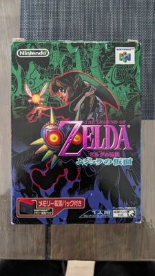 Japanske LOZ Majora's mask, N64, adventure, Sælger et komplet japansk legend og Zelda Majora's mask.