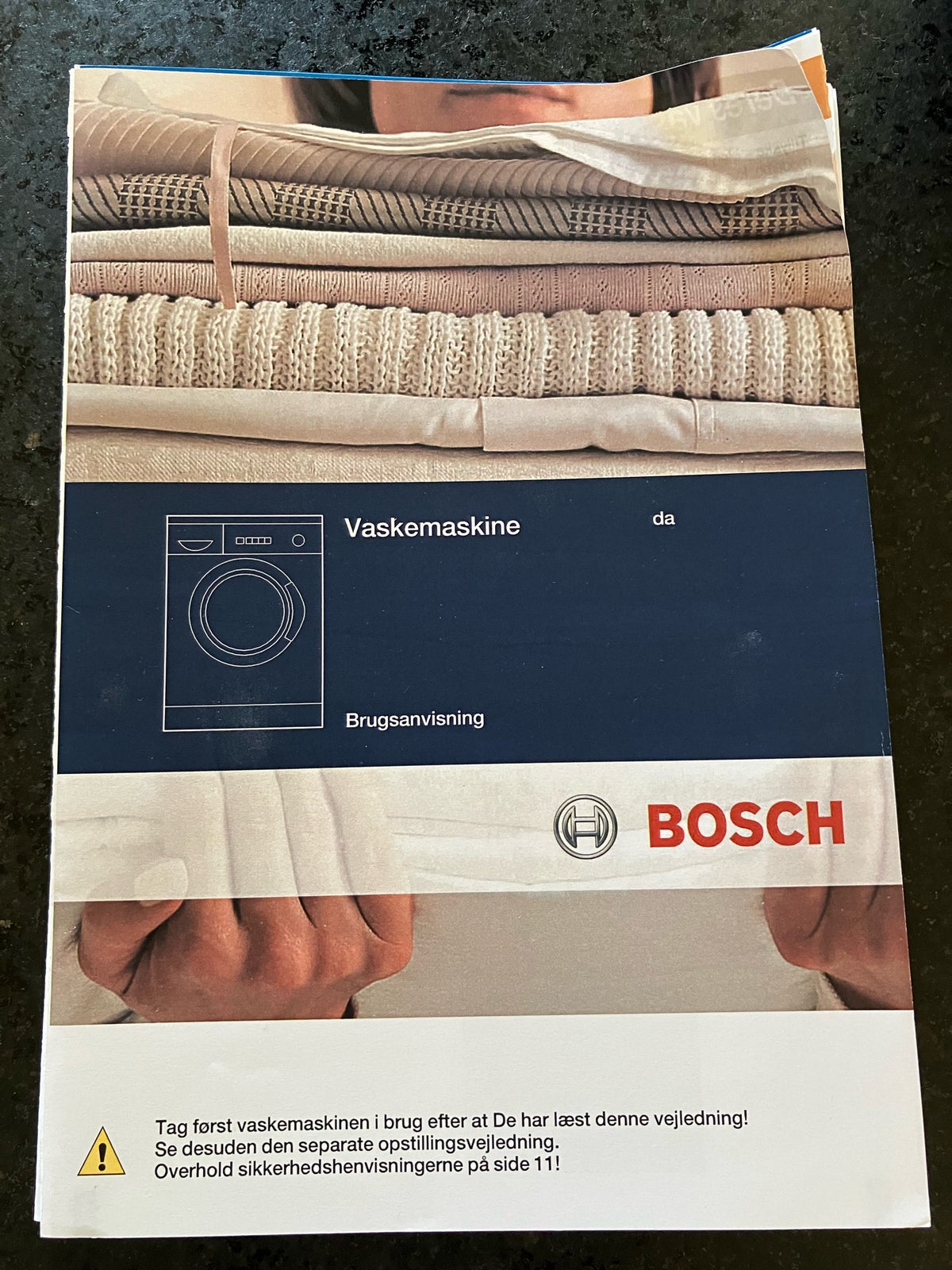 Bosch vaskemaskine, frontbetjent, 1400 omdr./min.
