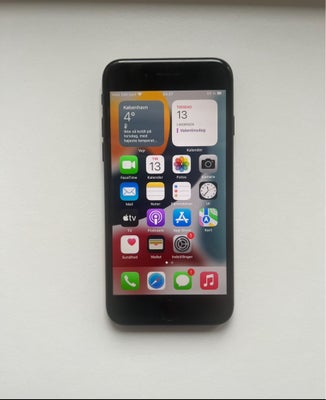 iPhone 7, 256 GB, God, Iphone 7 i sort i med 256gb i super god stand alt virker som den skal batteri