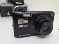 Nikon Coolpix S3600, 20,1 megapixels, 8 x optisk zoom