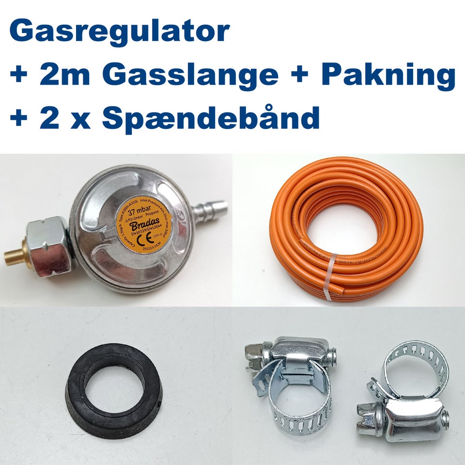 NY! Gasregulator + 2m Gasslange