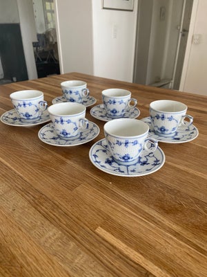 Porcelæn, Espresso/mocca sæt, Royal Copenhagen, Kgl. Musselmalet Lille Kaffekop, halvtynd 298-1 Mokk