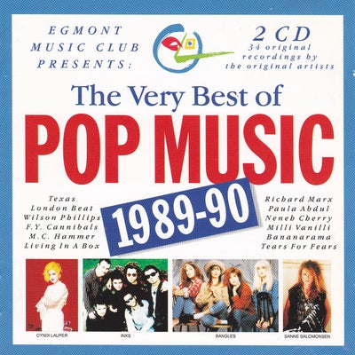 Diverse Kunstnere: The Very Best Of Pop Music 1989-90, pop, Dobbelt musik CD

______________________