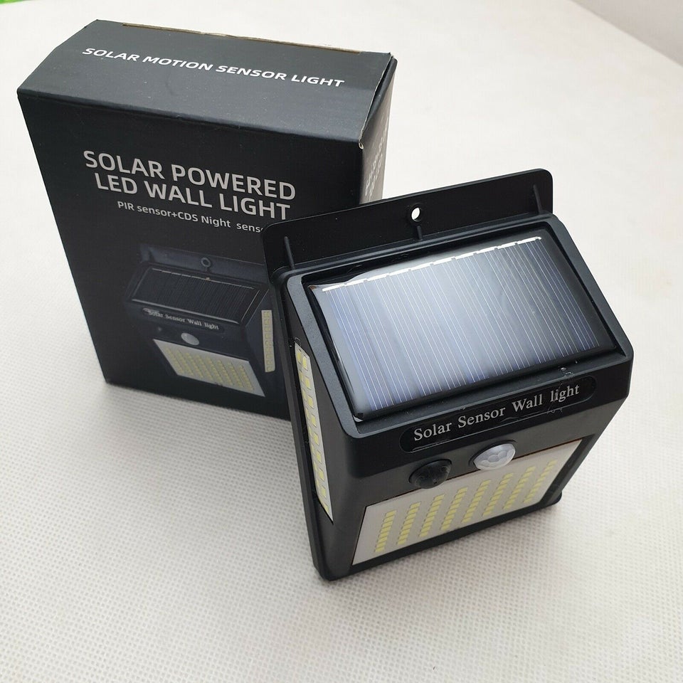 Solcellelampe, NY Sol 100 LED Væglampe Lyssensor