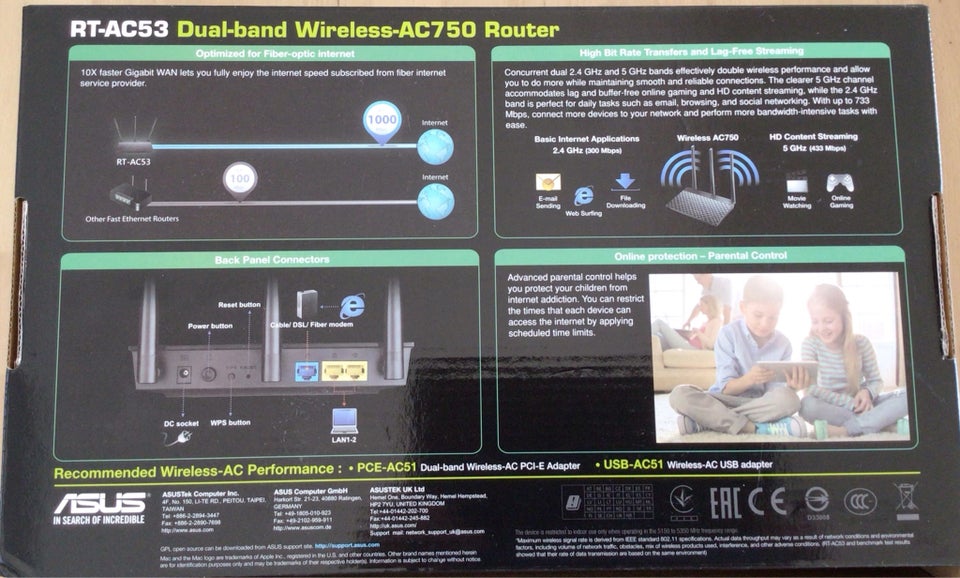 Router, wireless, ASUS