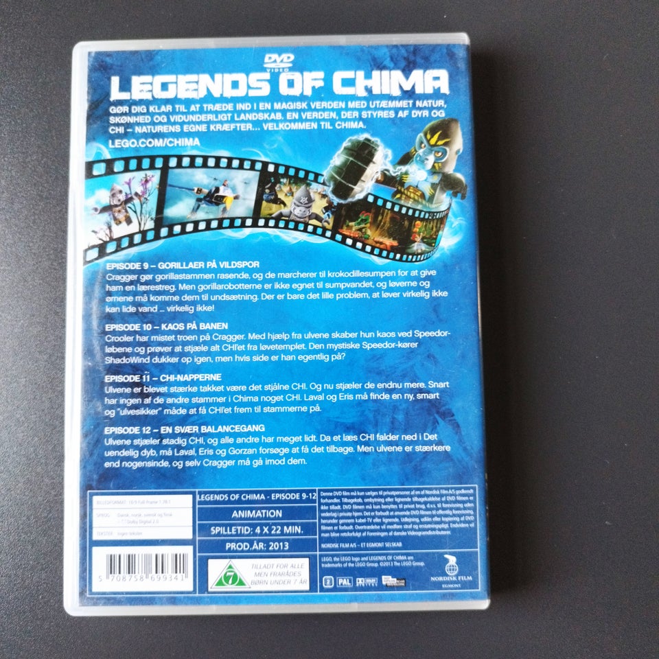 Chima Episode 9-12, DVD, tegnefilm