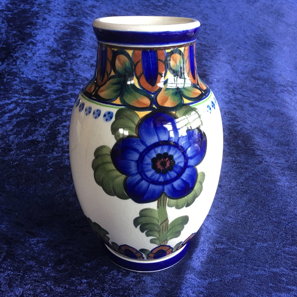 Fajance, Vase, Aluminia