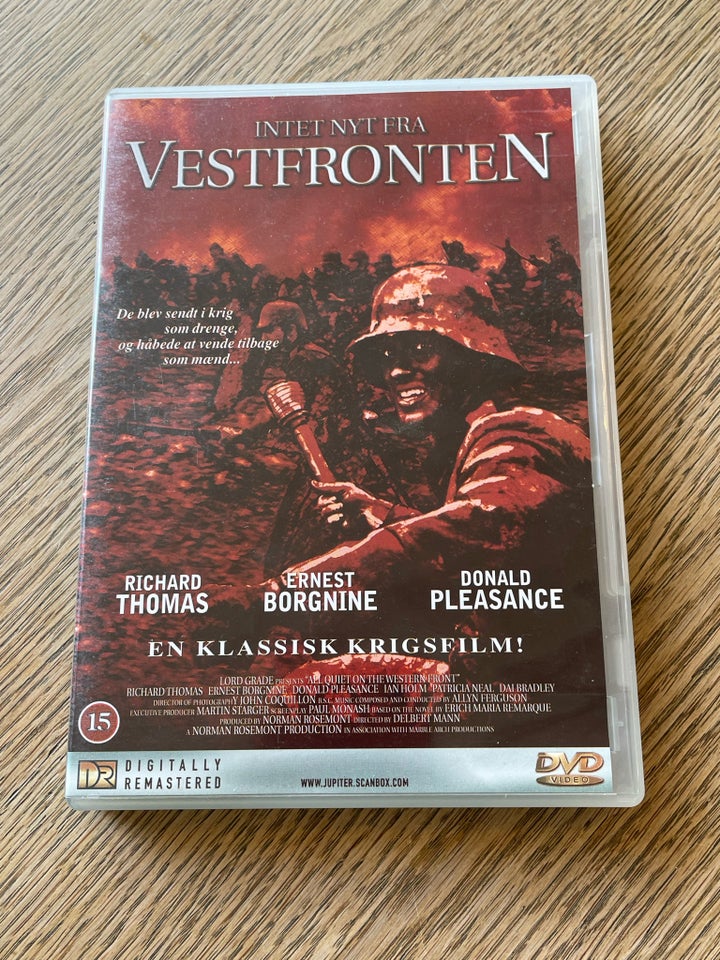 All Quiet On The Western Front, DVD, drama