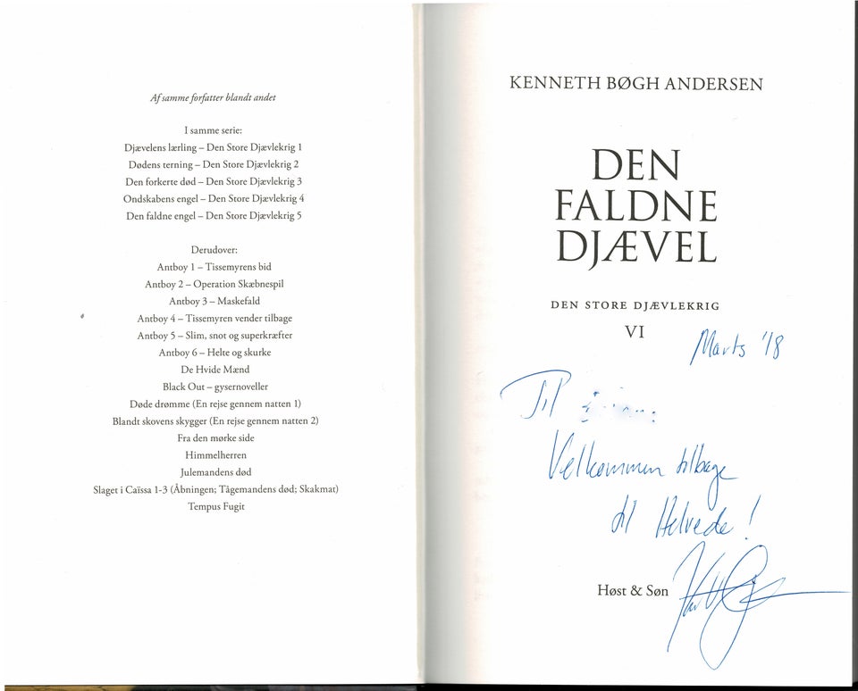 Den faldne Djævel (signeret), Kenneth Bøgh Andersen,