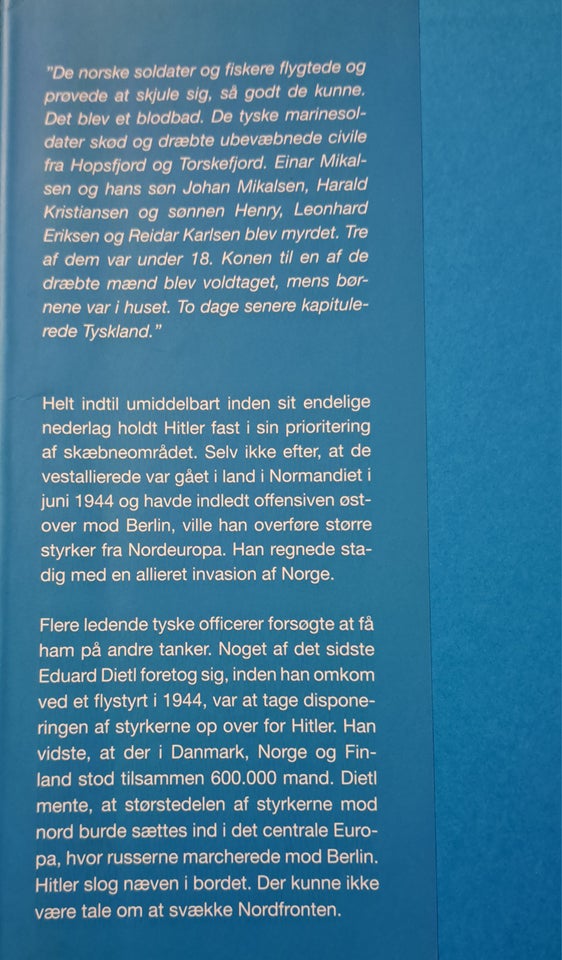 Hitlers Nordfront, Asbjørn Jaklin, genre: historie