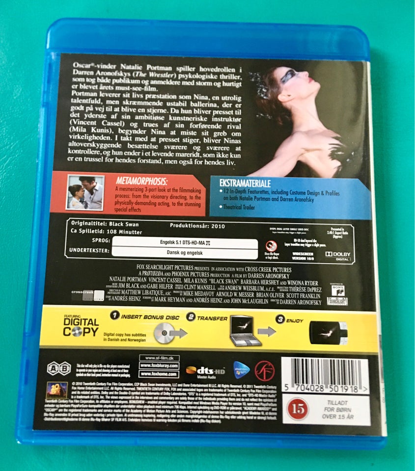 Black Swan, Blu-ray, drama