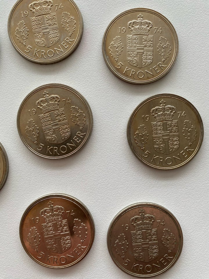 Danmark, mønter, 5 kroner