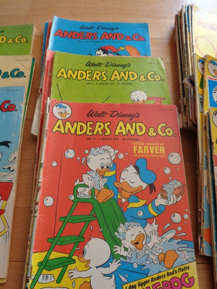 Anders And & co 1970 - 1979, Tegneserie