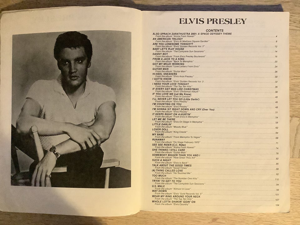 Klaver/guitar, Elvis Presley /His best- Volume 1