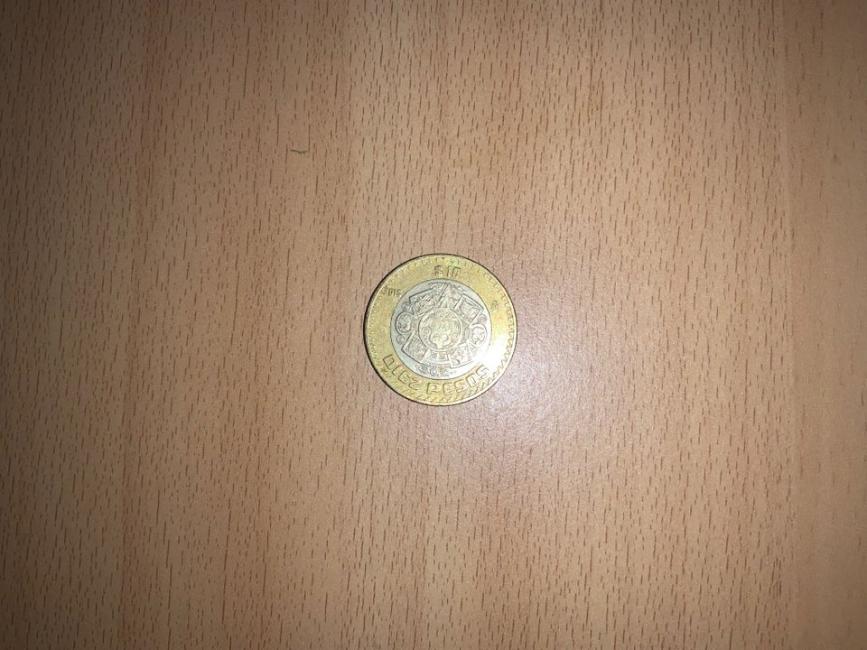 Amerika, mønter, 10 mexicanske pesos