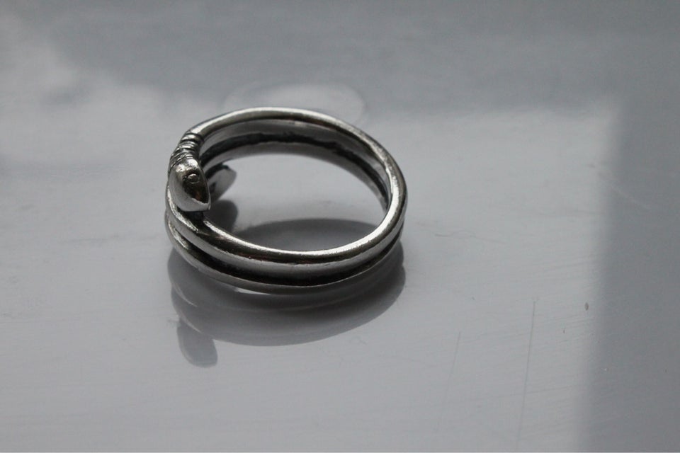 Fingerring, sølv, Museums Kopi Smykker