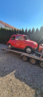 Fiat 500L, Benzin, 1971, rød, 2-dørs, Projekt med mange nye dele. Skriv gerne for flere billeder/ vi