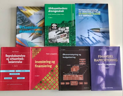 Økonomibøger , Diverse, Har følgende 7 bøger, som jeg sælger:  

Regnskabs analyse og værdiansættels